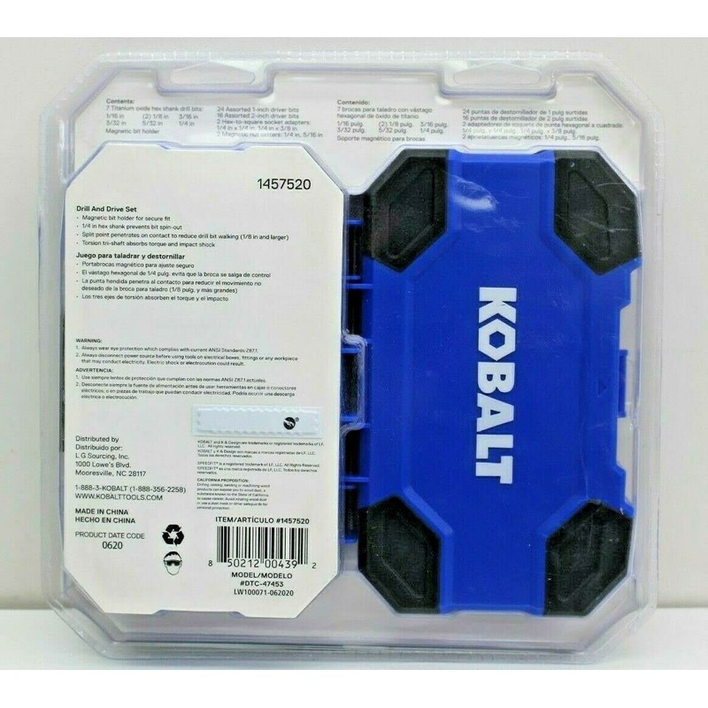 Kobalt Drill & Driver Set - 52pc