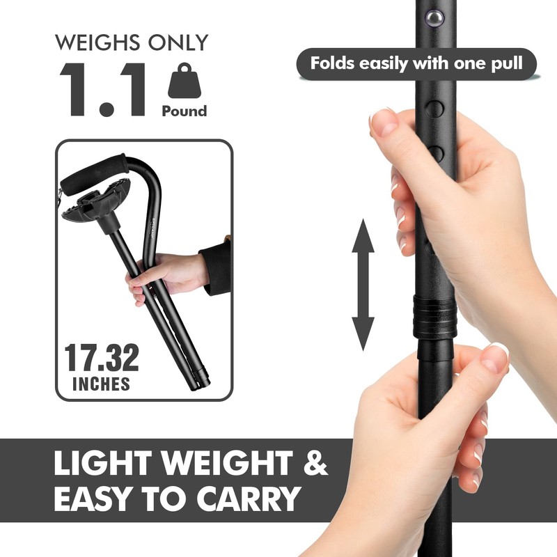 GPTCAMP G1 Walking Stick, Walking Cane for Women & Men