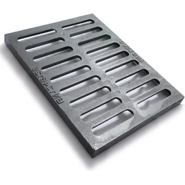 Cast Iron Drain Grate, 16 * 20in Outdoor Drain Cover, B125 Class Ductile Iron Channel Drainage Grates, Heavy Duty Sewer Grate,Black Rectangle Drain Grate for Yard,Driveway,Concrete Floor.