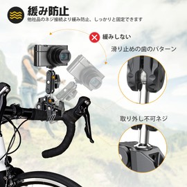 Ulanzi Super Clamp Ball Head Arm Anti-Loosen Crab Scissors Clamp Magic Arm 360 Degree Rotation 1/4" Screw Anti-Deflection Head Shooting Light Fixture Fixing for Desk Bike Best Angle Projector Webcam