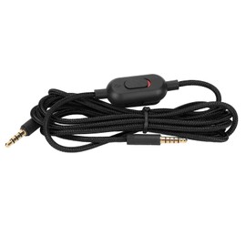 VBESTLIFE Headphone Sound Cable for G Pro G Pro X G433 G233, Universal Woven Headphone Cable with Volume Control (Black)