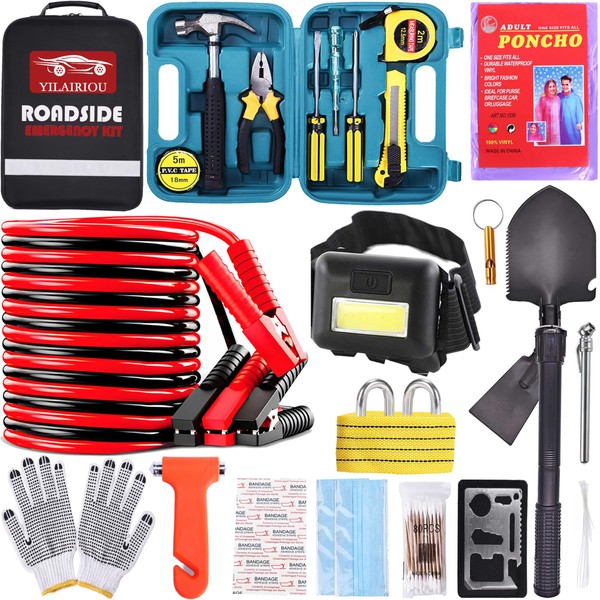 YILAIRIOU Emergency Roadside Kit for Car - Roadside Safety Tool