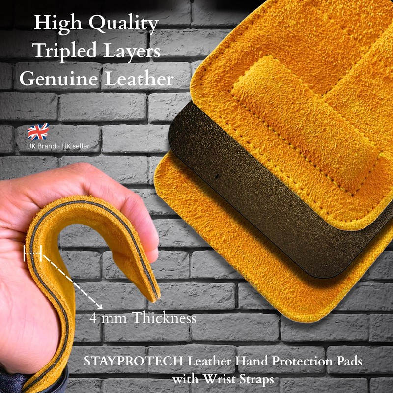 STAYPROTECH Weight Lifting Straps Adjustable Gym Grips for Men &