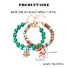 TOFBS Women's Christmas Festive Bracelet Set of 2 Christmas Bangles