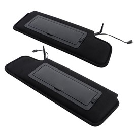 GXYWADY Sun Visor Compatible Replacement for Corvette C4 1984-1996 Replacement for 12459827 14081826 Left Driver and Right Passenger Side Sunshade with LED Lights & Vanity Mirror