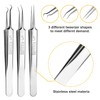 Pimple Blackhead Remover 3-Piece Tweezers Face Nose Black Head Precise