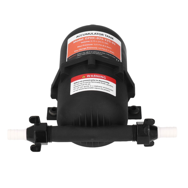 Accumulator Tank 0.75L Maximum 125PSI 1/2MNPT Port Fitting RV Boat