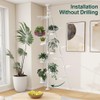 Hershii 7-Layer Tension Pole Plant Stand Indoor Decorative Display Rack
