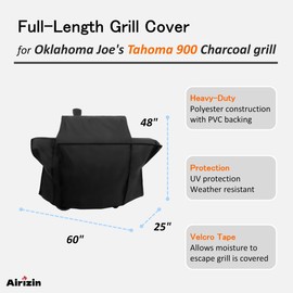 Grill Cover Replacement for Oklahoma Joe's Tahoma 900 Smoker,for 5375187P04 Tahoma 900 Auto-Feed Charcoal Grill Cover Accessories
