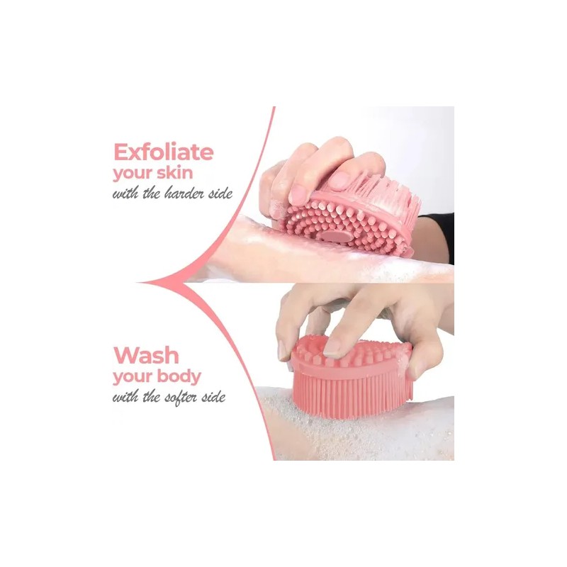 Juego 2 Cepillos Corporales Exfoliantes Silicón