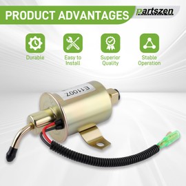 partszen 149-2311 Fuel Pump with 149-2457 Fuel Filter Tune Up Kit for Onan Cummins Generator 4000 4KW Microlite MicroQuiet Generators Parts with 1403280 Air Filter
