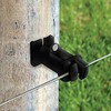Patriot Wood Post Insulator Heavy-Duty Fencing Wire Screw On Polytape