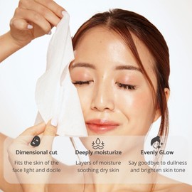 Facial Sheet Mask Variety Pack - Hydrating & Nourishing Set with Avocado, Honey, Charcoal, Pomegranate & Cucumber, 5-Pack