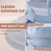 XIAOHAWANG Women Sun Visor Hats UPF 50+ Wide Brim Summer