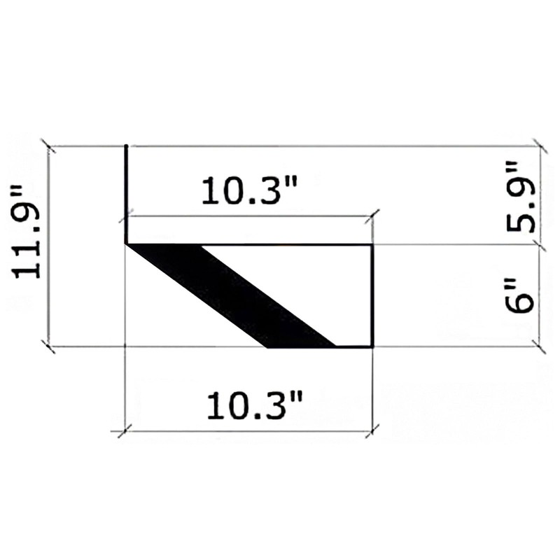 Zwinz Steel Stair Riser 5 Step, Metal Stair Stringer for