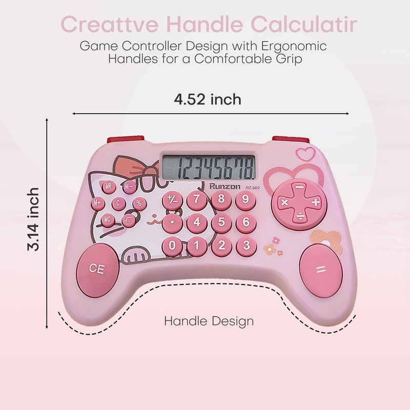 Pink calculators Basic for Teachers Basics Office, Electronic Math, Addition,