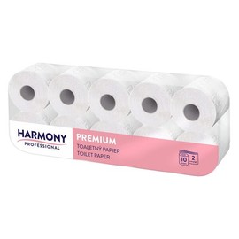 VEPATIM 10 Rollen Toilettenpapier weiß Tissue 2-lagig Professional Premium 200 Blatt