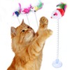 KABB 3 Pcs Cat Toy Spring Toy Elastic Spring Mouse