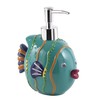 Gedy Dori Soap Dispenser, Resin, Turquoise, 9.6 x 13 x