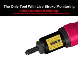 CORWIN X1S Rivet Nut Drill Adapter Kit - Overload Protection & Stroke Monitor, Prevents Mandrel Breakage, Includes Blow Molded Case and 150 pcs Rivet Nuts