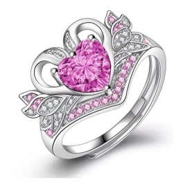 Dtup Anillo Corazón Rosa Sailor Moon Mamoru To Usagi Angel Wings