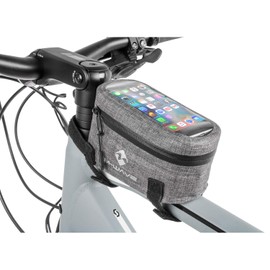 M-WAVE Unisex - Adult Top Bicycle Top Tube Bag Suburban, Grey, Approx. 18.5 x 9.5 x 8.5 cm