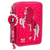 Miss Melody 10057 Triple Pencil Case, Palette Illette Pink