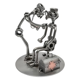 STEEMO Screw Man Doctor's Case Doctor's Gift Metal Decoration 12 x 12 x 15 cm