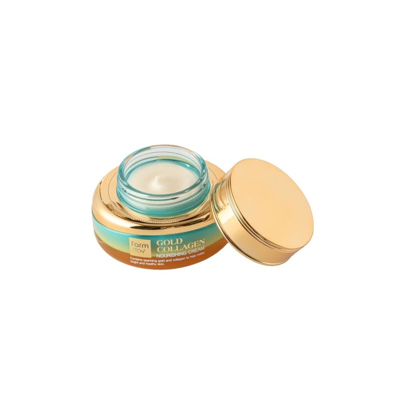 Farmstay Crema Nutritiva Colágeno Oro Hidratante Facial Elasticidad Piel Refuerza