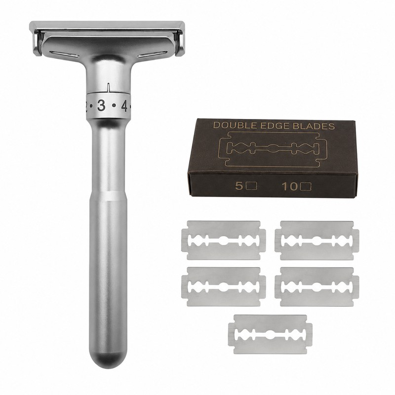 Men’s Double Edge Safety Razor for Wet Shaving – Zinc