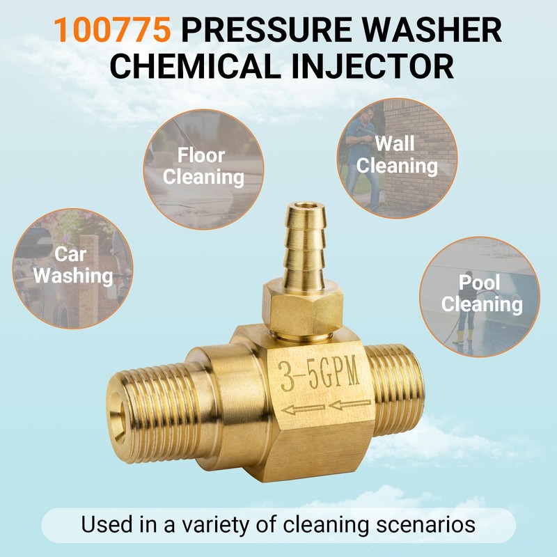 Dimakung 3-5 Gpm Chemical Injector 100775 for General Pump, 2.1