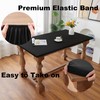 Limalred Fitted Spandex Rectangle Tablecloth, Soft Skin Friendly Non Pilling