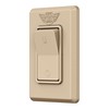 Leisure LED Modern Single SPST On-Off Switch with Bezel, 12-Volt,
