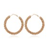 Shiny Large Hoop Earrings for Women Girls Boho Rhinestone Big