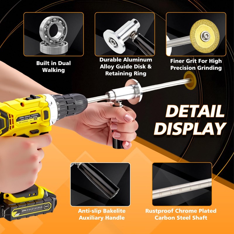 ZJFLNZYC Internal/Inside PVC-ABS Pipe Cutter Tool for Drill,with Handle and