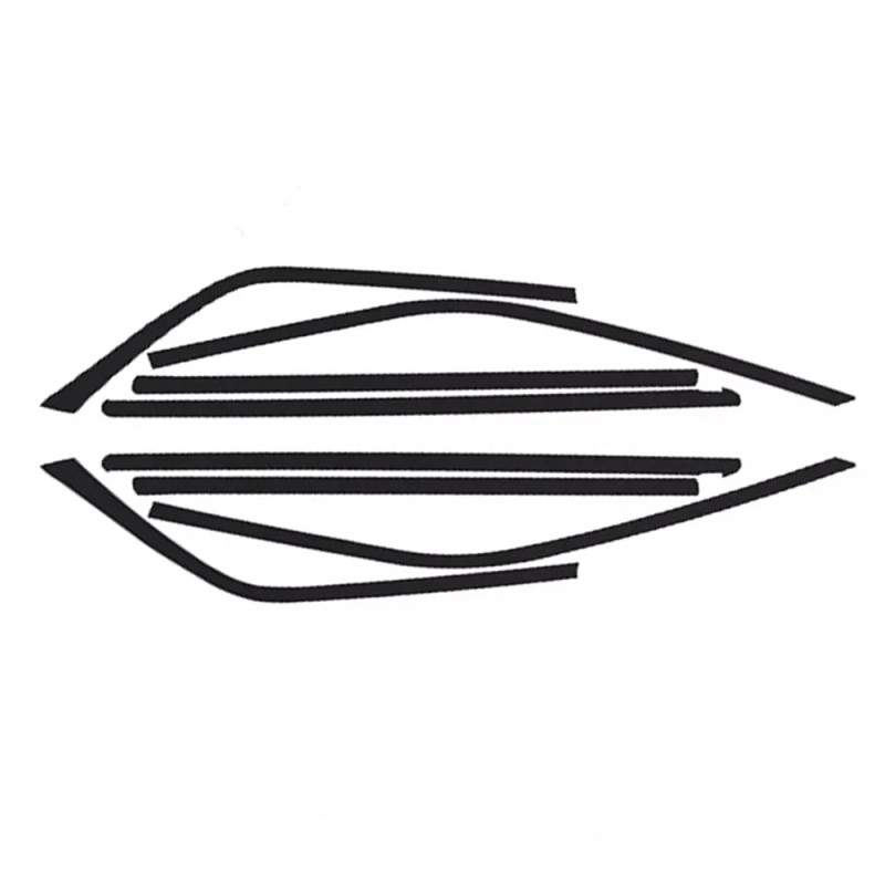 Cahuczlhoz For Chrysler 300 2011-2023 Side Window Trim Chrome Delete