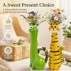 2 Pcs Quirky Cat Vases, Whimsical Resin Kitty Flower Vases,