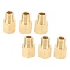 6PCs Brass Pipe Fitting Adapter 1/8 BSPT Female NPT Vehicle