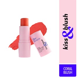 Blue Heaven Kiss & Blush, Lip, Cheek & Eyes Tint, Coral Blush, 8.5gm