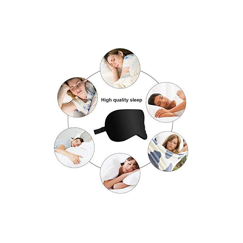 Rayhee Silk Sleep Mask & Blindfold, Soft Eye Mask with