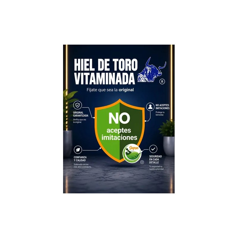 Hiel De Toro Vitaminada Tabletas 30 Tabs. Sapsa 4 Pack