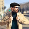 DOOVID Men's Newsboy Cap Retro Classic Beret Ivy Irish Gentleman
