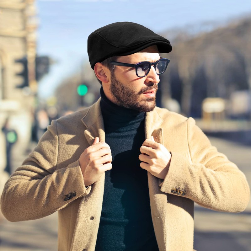 DOOVID Men's Newsboy Cap Retro Classic Beret Ivy Irish Gentleman