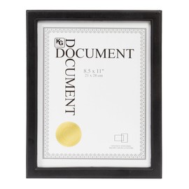 Kiera Grace Contemporary Document Picture Frame, 8.5 x 11 inches, Black