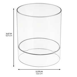 iDesign Plastic Headband and Accessory Holder for Bathroom Countertop or Vanity-Clear Organizer