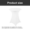 YFaith Bar Table Covers, 76 × 110 cm, White Elastic