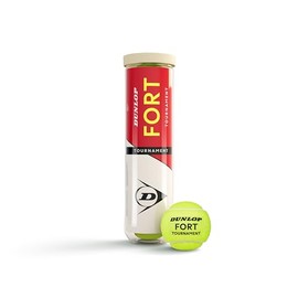 Dunlop Fort Tournament Tennis Ball for Sand, Hard Court and Lawn (4 Balls)
