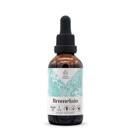 Bromelain Alcohol-Free Natural Tincture Extract, Immune System Booster, Liquid Drops Made from 100% Wildcrafted Bromelain, Pineapple (Ananas comosus) Dried Stem and Fruit (2 fl oz)
