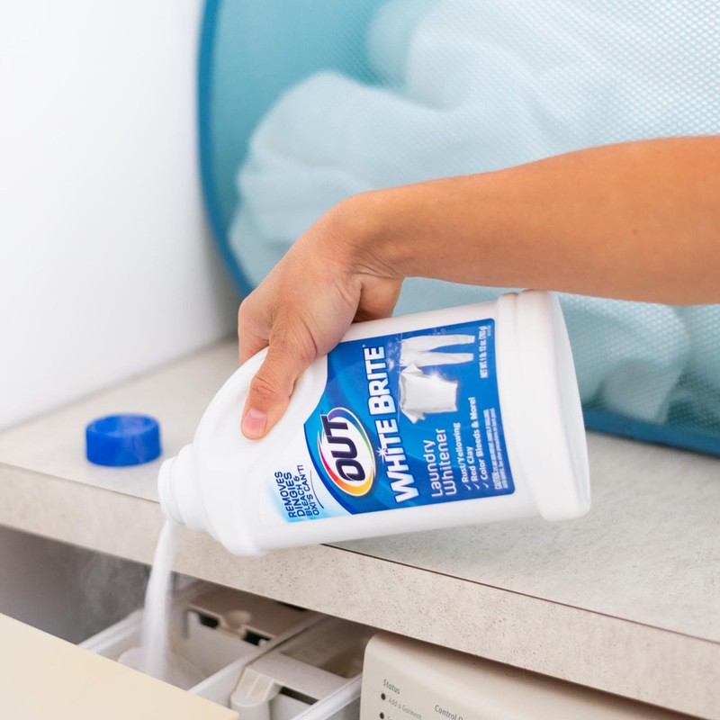 OUT White Brite Laundry Whitener Powder, Stain Remover Detergent Booster