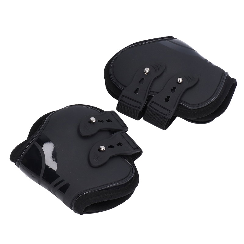2Pcs Horse Tendon Boots Set Sturdy Adjustable PU Shell Tendon